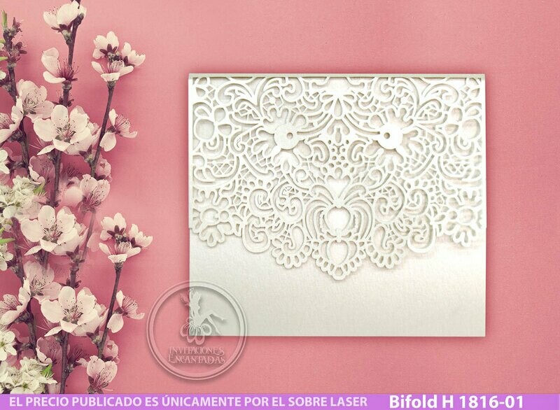 DIY Sobre Corte Laser Bifold H 1816-001 DIY Sobre Corte Laser Bifold H 1816-001