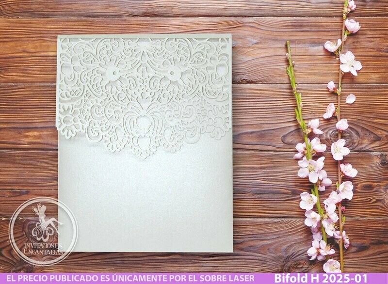 DIY Sobre Corte Laser Bifold H 2025-001