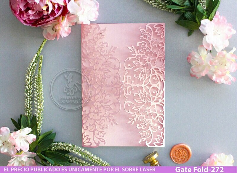 DIY Sobre Corte Laser GF-272 Floral