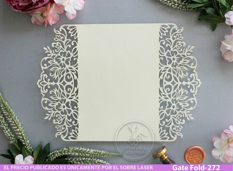 DIY Sobre Corte Laser GF-272 Floral