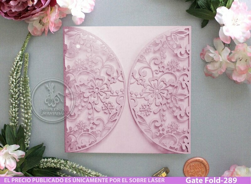 DIY Sobre Corte Laser GF-289 Floral