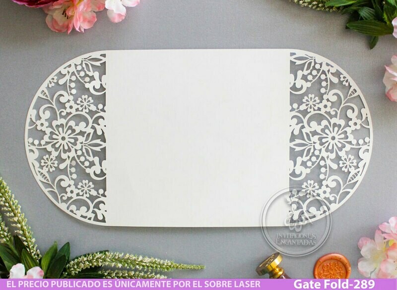 DIY Sobre Corte Laser GF-289 Floral