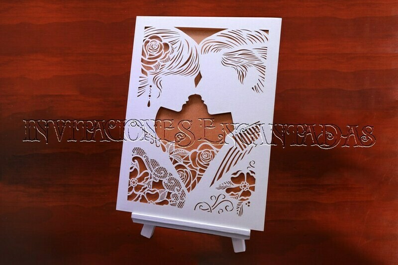 DIY Sobre Corte Laser  SV 1621-02 Boda Novios