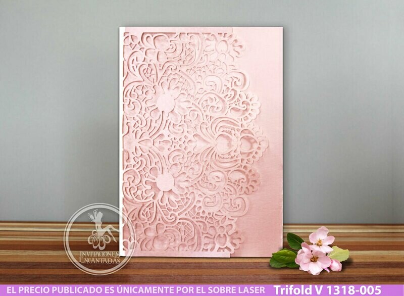 DIY Sobre Corte Laser Trifold V 1318-005