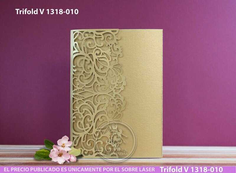 DIY Sobre Corte Laser Trifold V 1318-010