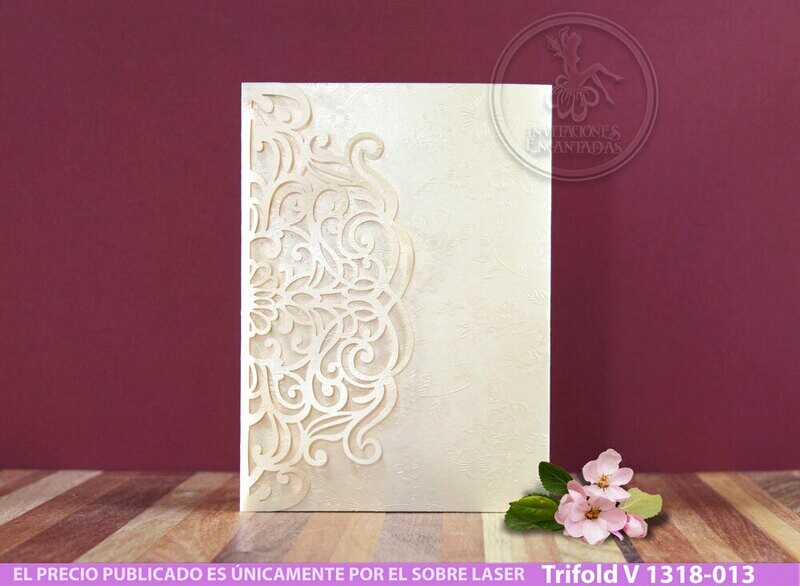DIY Sobre Corte Laser Trifold V 1318-013