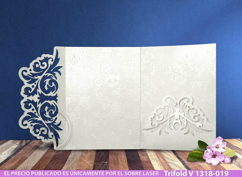 DIY Sobre Corte Laser Trifold V 1318-019 DIY Sobre Corte Laser Trifold V 1318-019