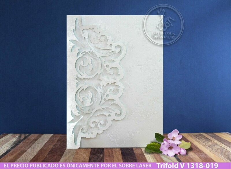 DIY Sobre Corte Laser Trifold V 1318-019