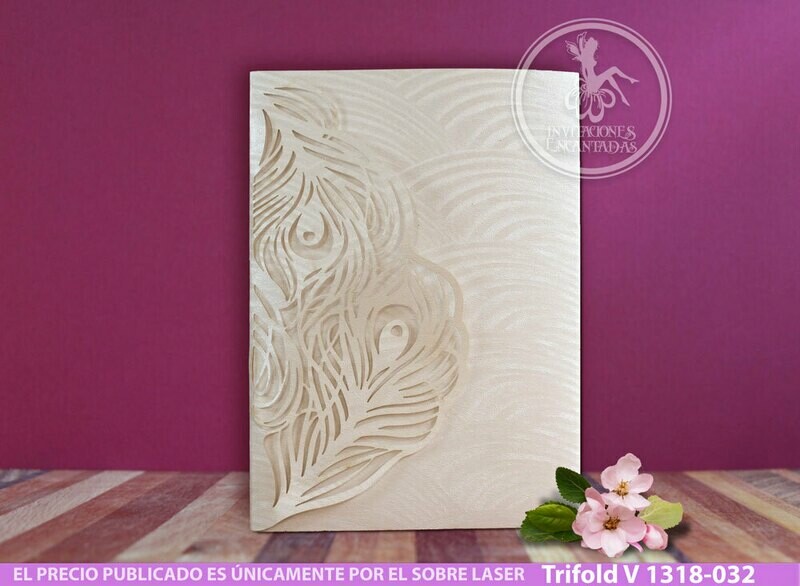 DIY Sobre Corte Laser Trifold V 1318-032