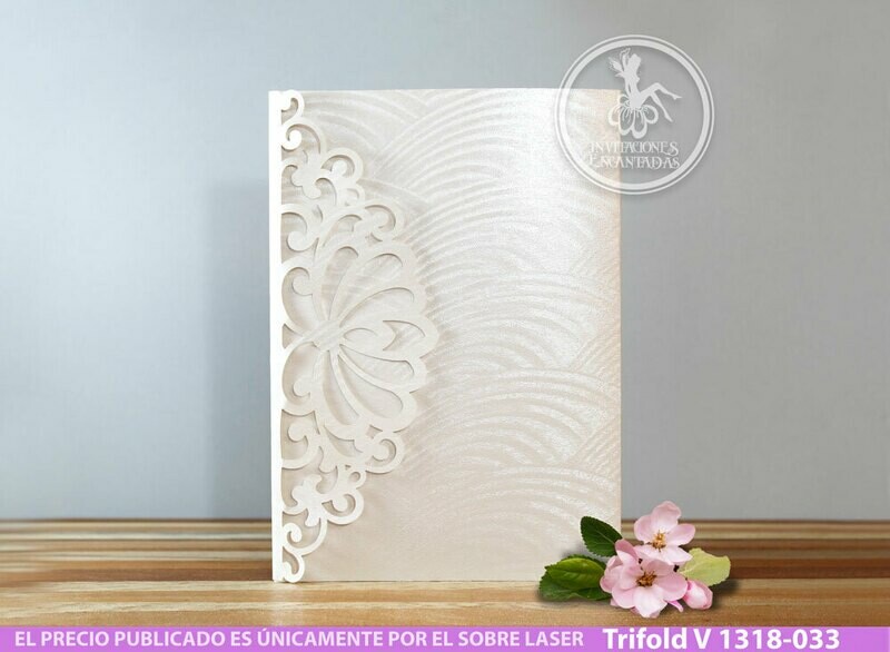 DIY Sobre Corte Laser Trifold V 1318-033 DIY Sobre Corte Laser Trifold V 1318-033