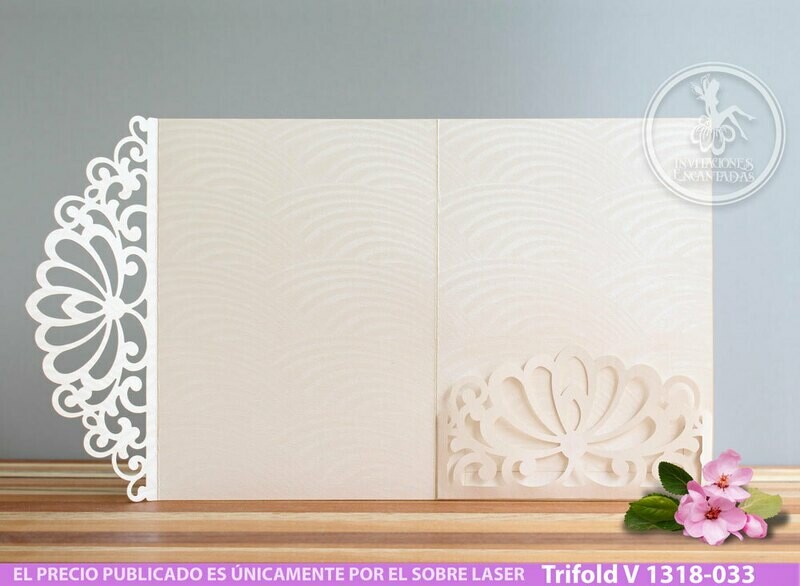 DIY Sobre Corte Laser Trifold V 1318-033