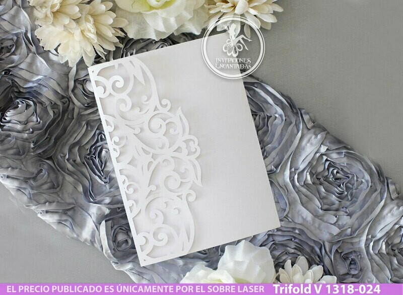 DIY Sobre Corte Laser Trifold V 1318-024