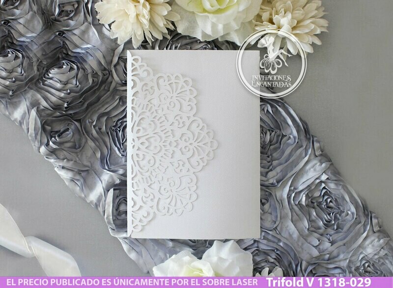 DIY Sobre Corte Laser Trifold V 1318-029