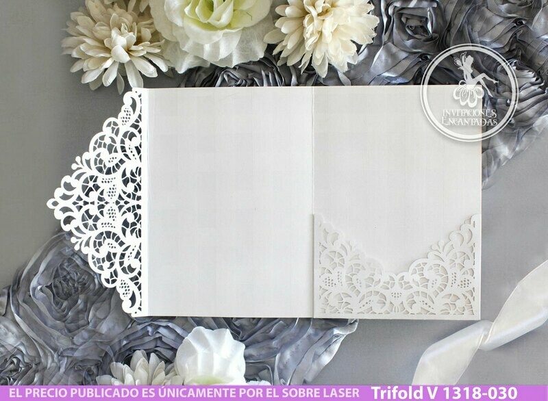 DIY Sobre Corte Laser Trifold V 1318-030