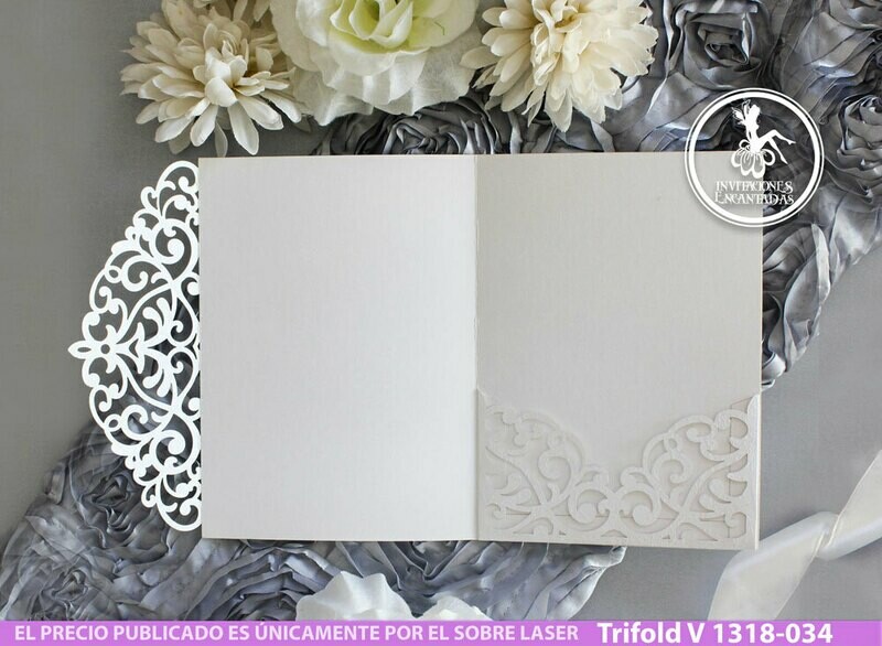DIY Sobre Corte Laser Trifold V 1318-034 DIY Sobre Corte Laser Trifold V 1318-034