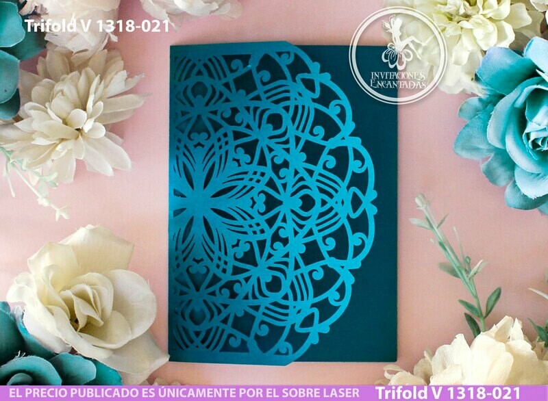 DIY Sobre Corte Laser Trifold V 1318-021