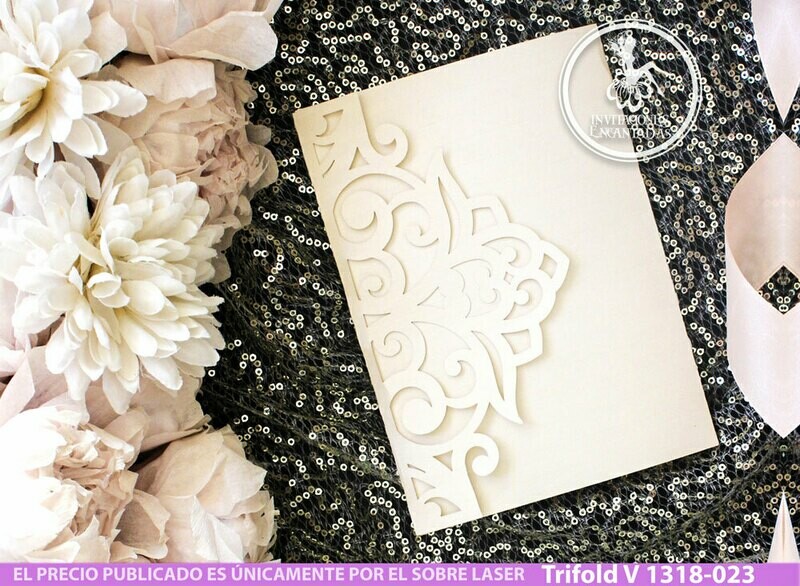 DIY Sobre Corte Laser Trifold V 1318-020