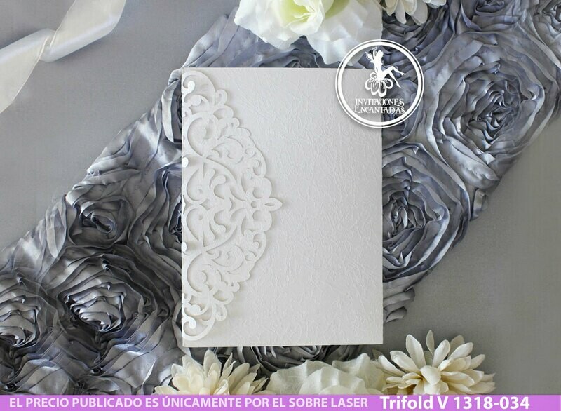 DIY Sobre Corte Laser Trifold V 1318-034