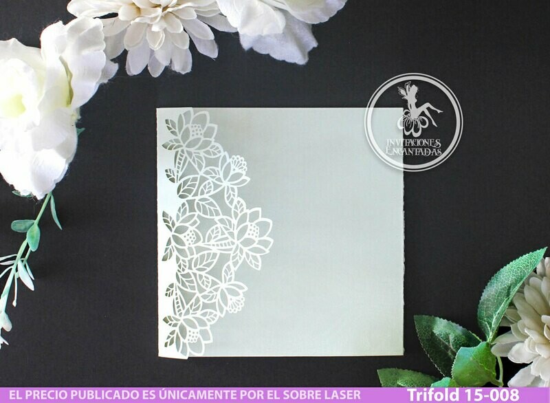 DIY Sobre Corte Laser Trifold 15-008
