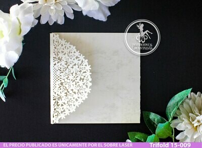 DIY Sobre Corte Laser Trifold 15-009