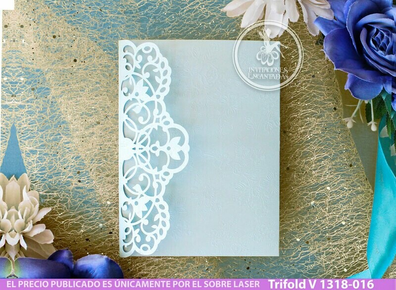 DIY Sobre Corte Laser  Trifold V 1318-017