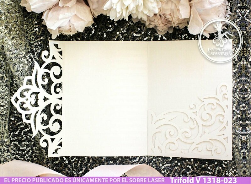 DIY Sobre Corte Laser Trifold V 1318-020 DIY Sobre Corte Laser Trifold V 1318-020