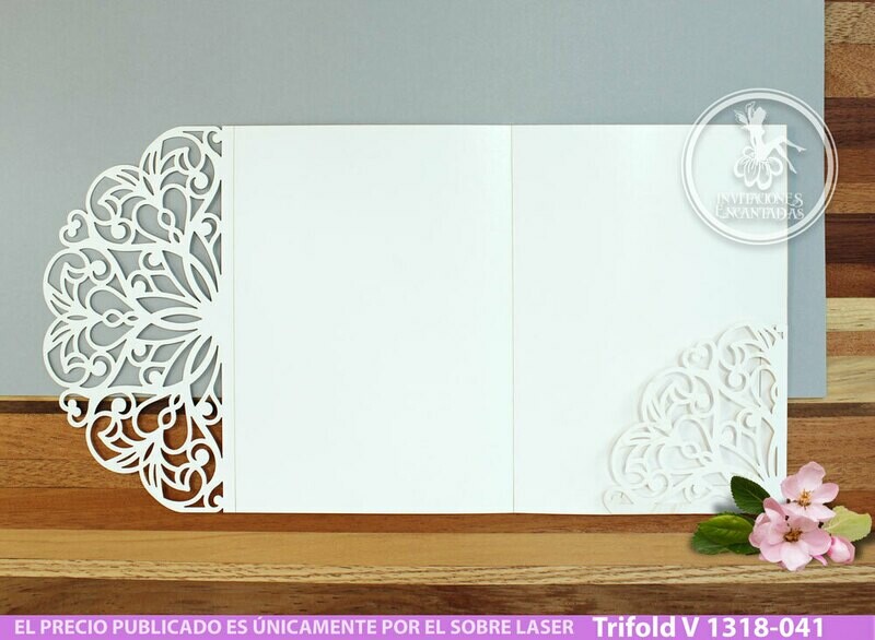 DIY Sobre Corte Laser Trifold V 1318-041