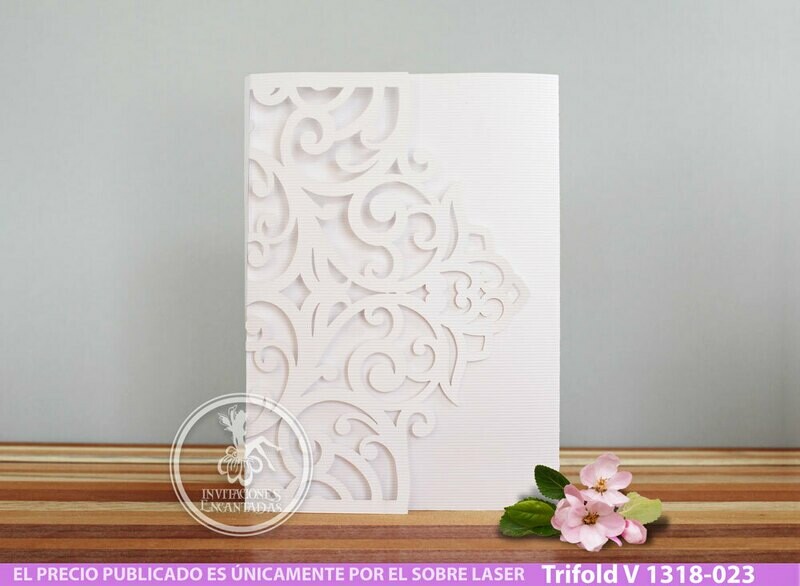 DIY Sobre Corte Laser Trifold V 1318-025