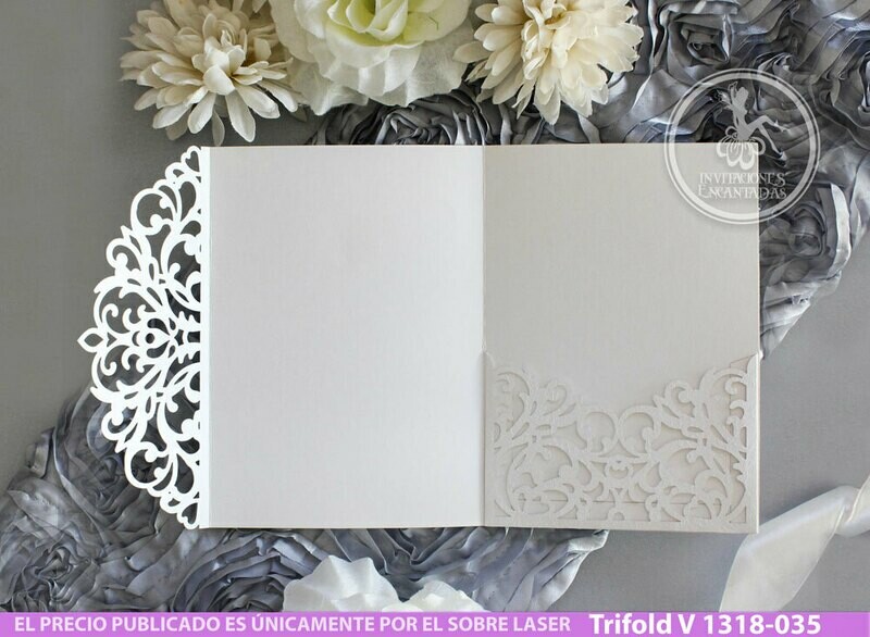 DIY Sobre Corte Laser Trifold V 1318-035
