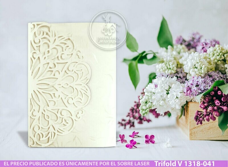 DIY Sobre Corte Laser Trifold V 1318-041 DIY Sobre Corte Laser Trifold V 1318-041