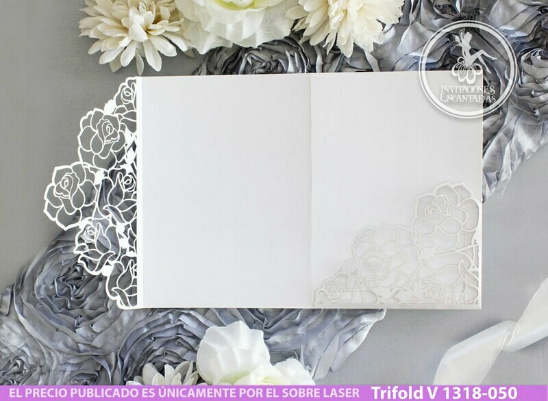 DIY Sobre Corte Laser  Trifold V 1318-050
