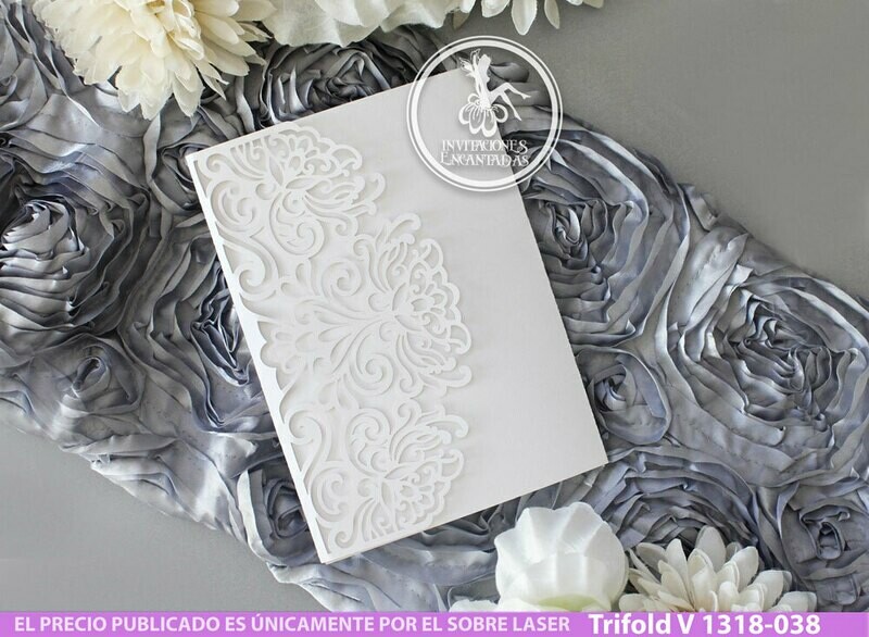 DIY Sobre Corte Laser Trifold V 1318-038