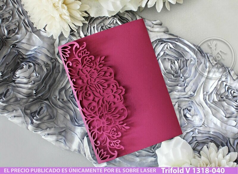 DIY Sobre Corte Laser Trifold V 1318-040 DIY Sobre Corte Laser Trifold V 1318-040