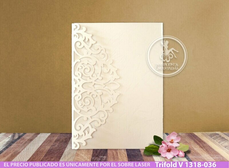 DIY Sobre Corte Laser Trifold V 1318-036