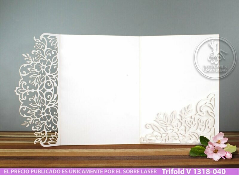 DIY Sobre Corte Laser Trifold V 1318-040