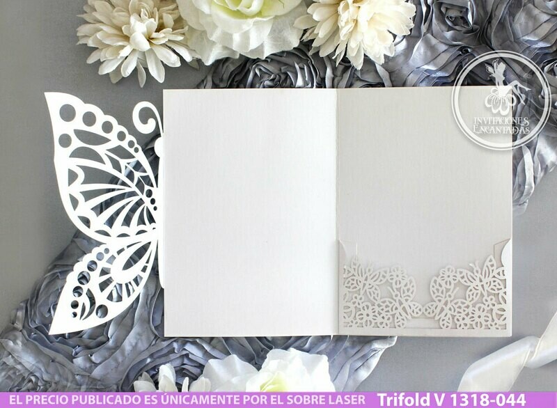 DIY Sobre Corte Laser Trifold V 1318-044