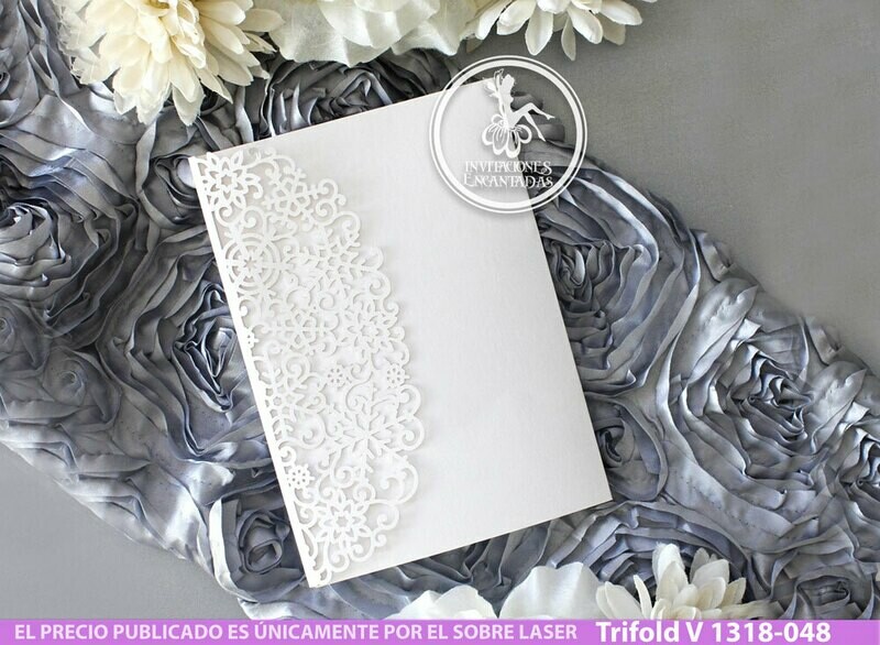 DIY Sobre Corte Laser Trifold V 1318-048