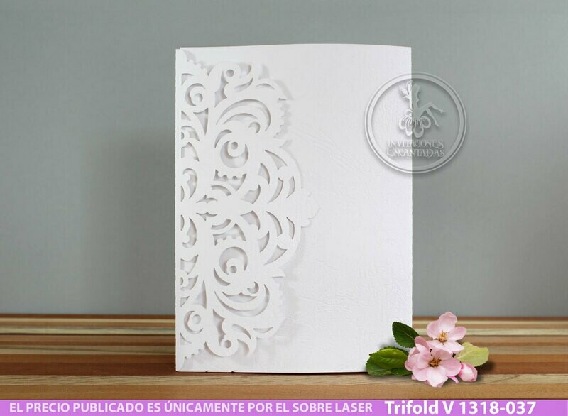 DIY Sobre Corte Laser Trifold V 1318-037