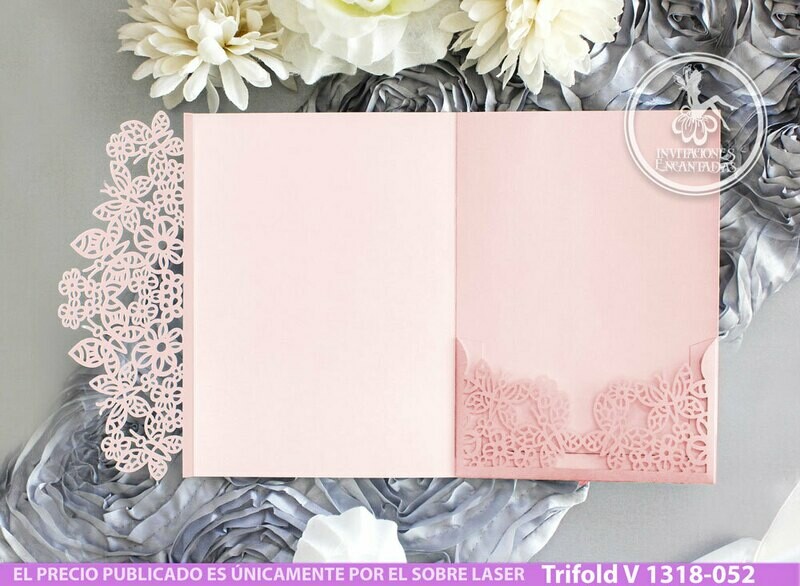 DIY Sobre Corte Laser Trifold V 1318-052