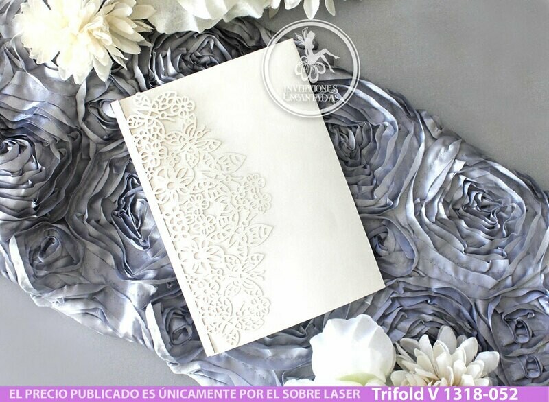 DIY Sobre Corte Laser Trifold V 1318-052