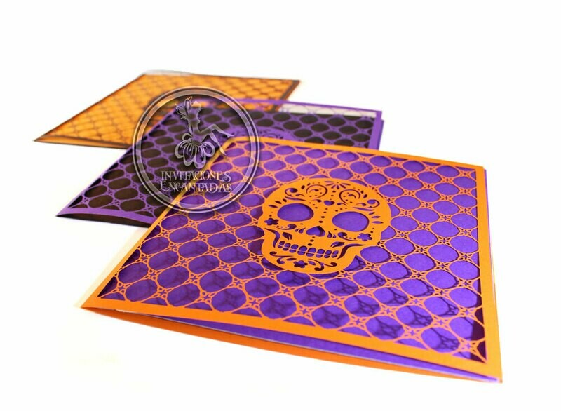 DIY Sobre Corte Laser Doblez Halloween 15-02