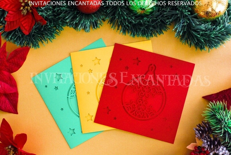 DIY Sobre Corte Laser Doblez Navidad 15-05