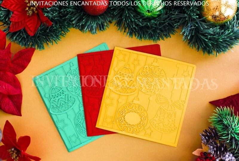 DIY Sobre Corte Laser Doblez Navidad 15-06