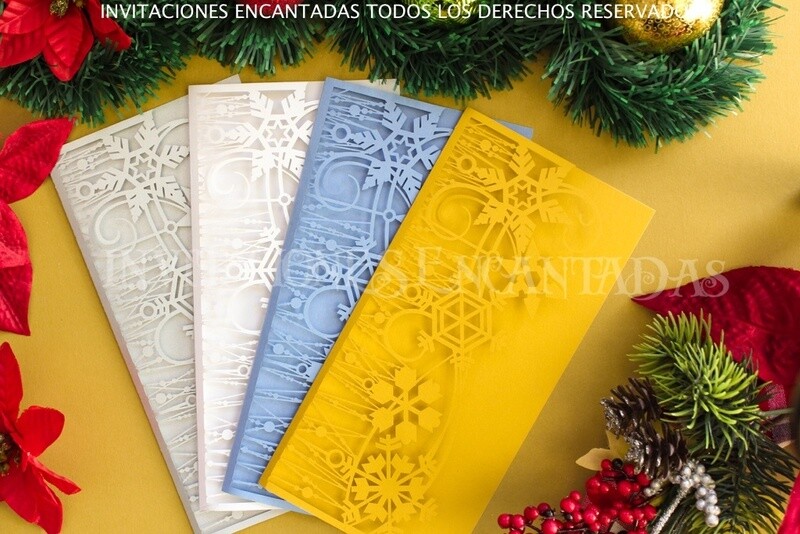 DIY Sobre Corte Laser Doblez Navidad 1123-01