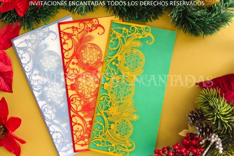 DIY Sobre Corte Laser Doblez Navidad 1123-06