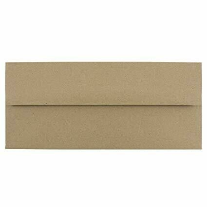 50 Sobre de 10.5 x 24.1 cm Kraft de 150g