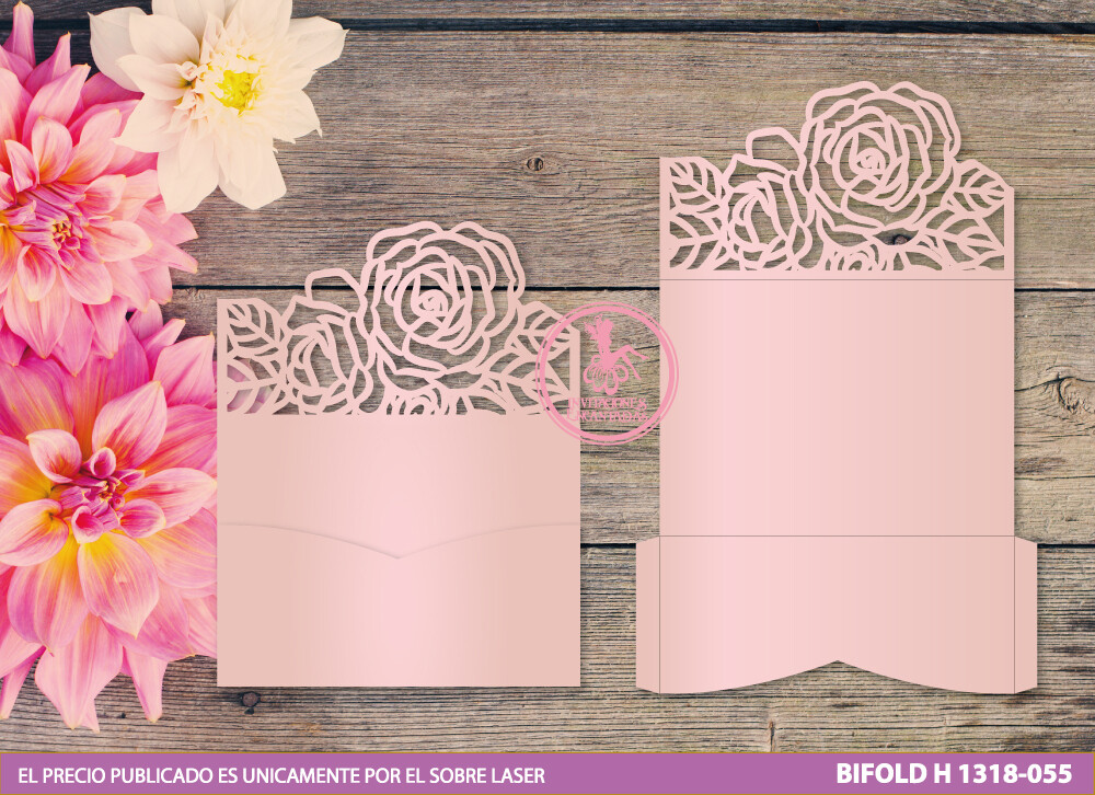 DIY Sobre de Corte Laser Bifold H 1318-055 DIY Sobre de Corte Laser Bifold H 1318-055