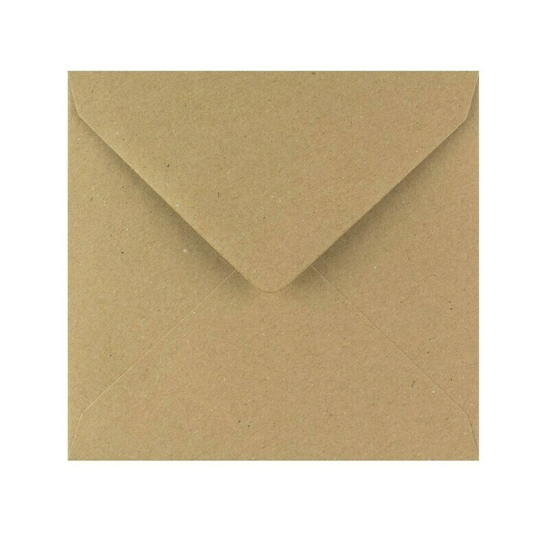 50 Sobres Kraft 150g  14x14cm - Cuadrados