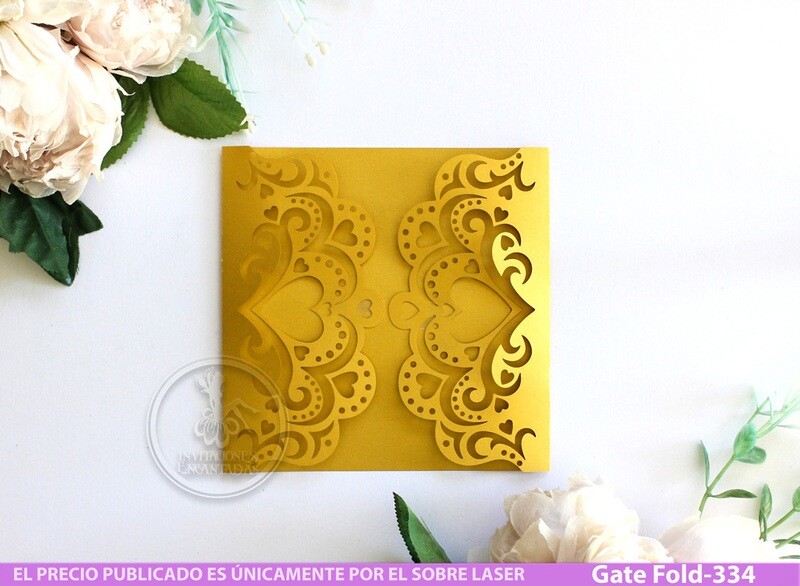 DIY Sobre Corte Laser GF-334 Corazón