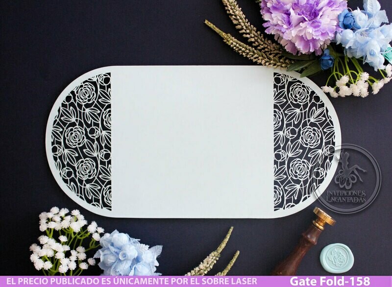 DIY Sobre Corte Laser GF-158 Rosas